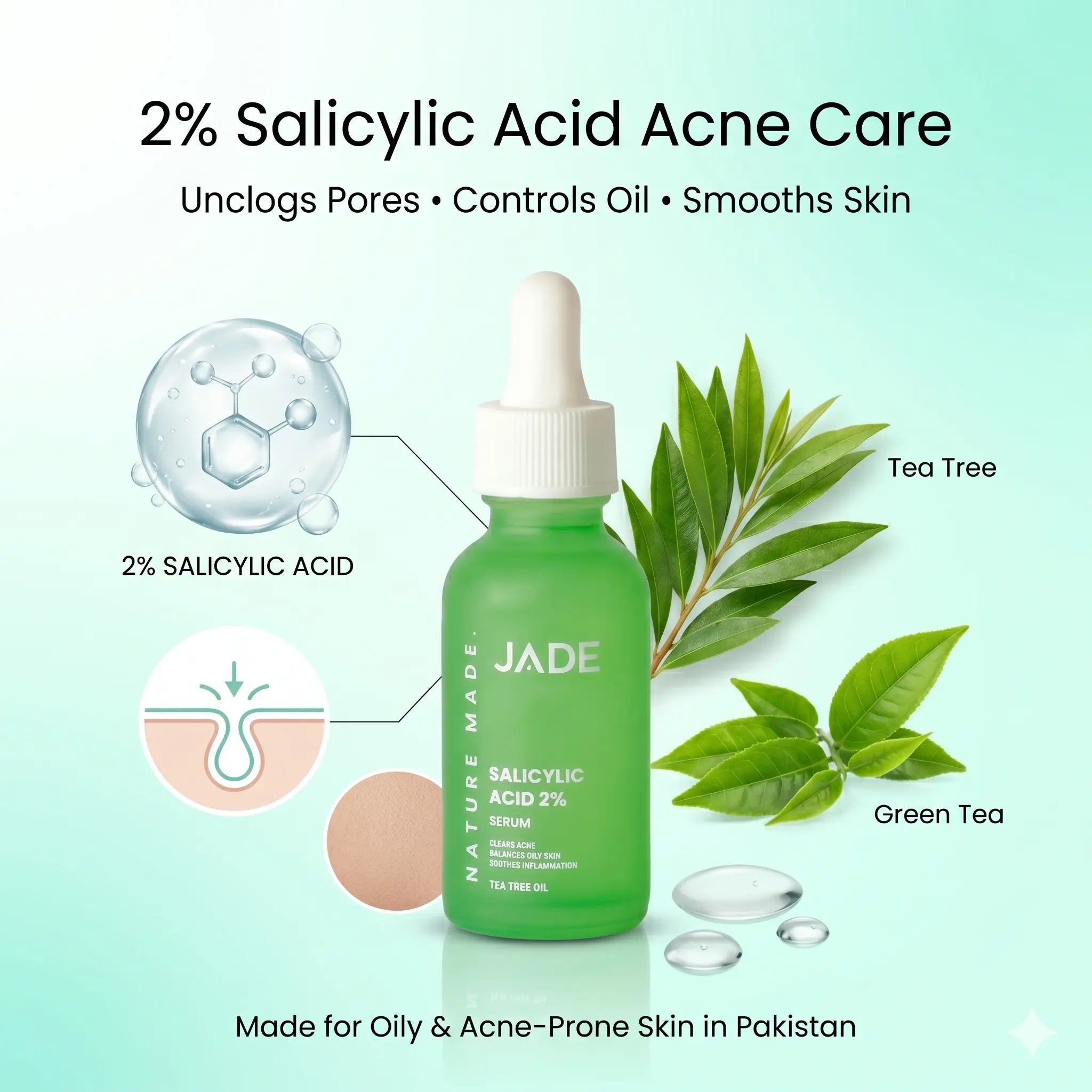 Buy Best Salicylic Acid 2% Serum Online In Pakistan - JADE