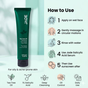 Buy Best Tea Tree Oil Facewash Online In Pakistan - JADE