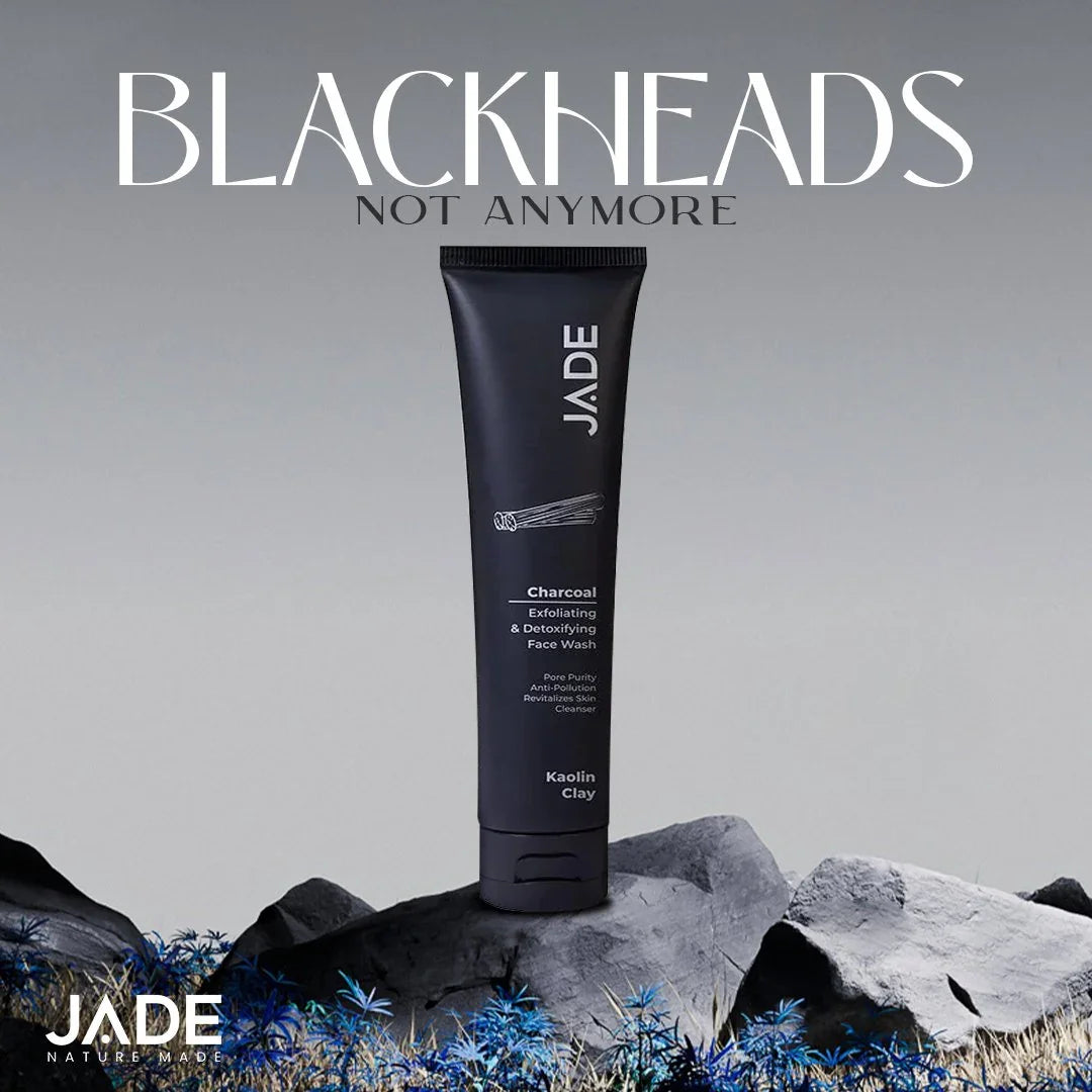Best Facewash Solution for Exfoliation and Blackheads in Pakistan: Jade Charcoal Facewash - JADE