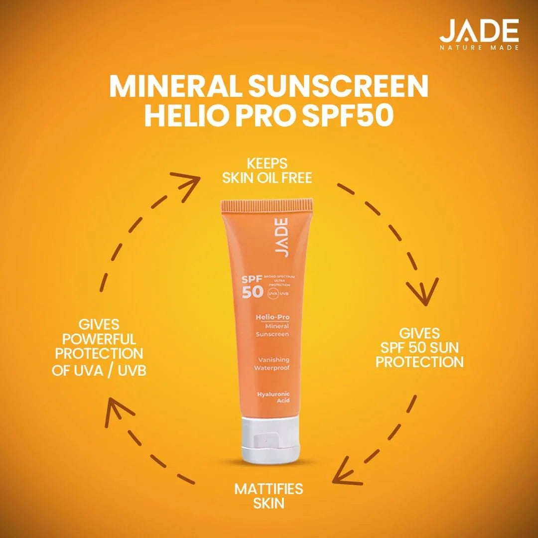 Discover the Ultimate Sun Protection: Jade Mineral Sunscreen Helio Pro SPF50 - JADE