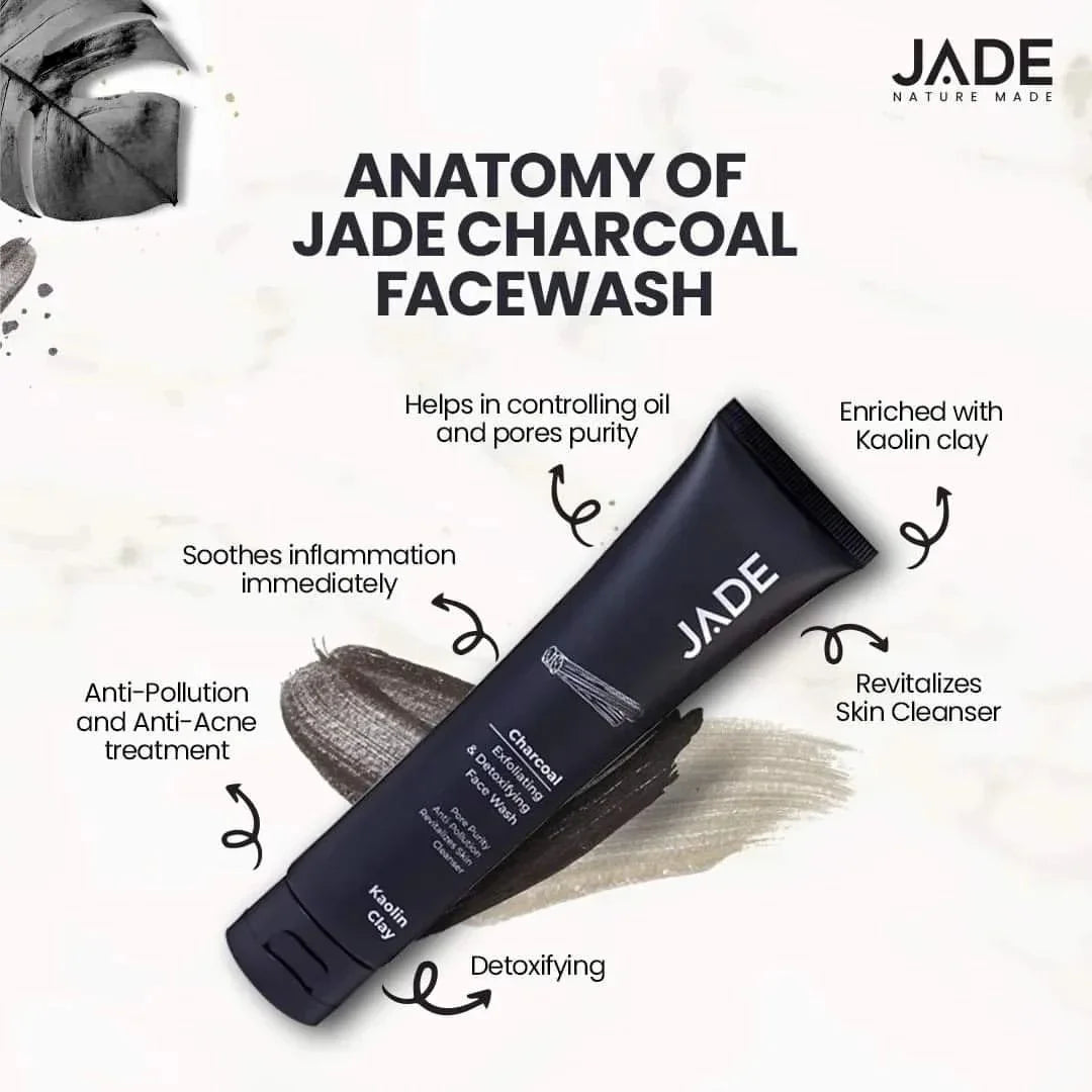 Illuminate Your Skin with Jade Charcoal Facewash - JADE