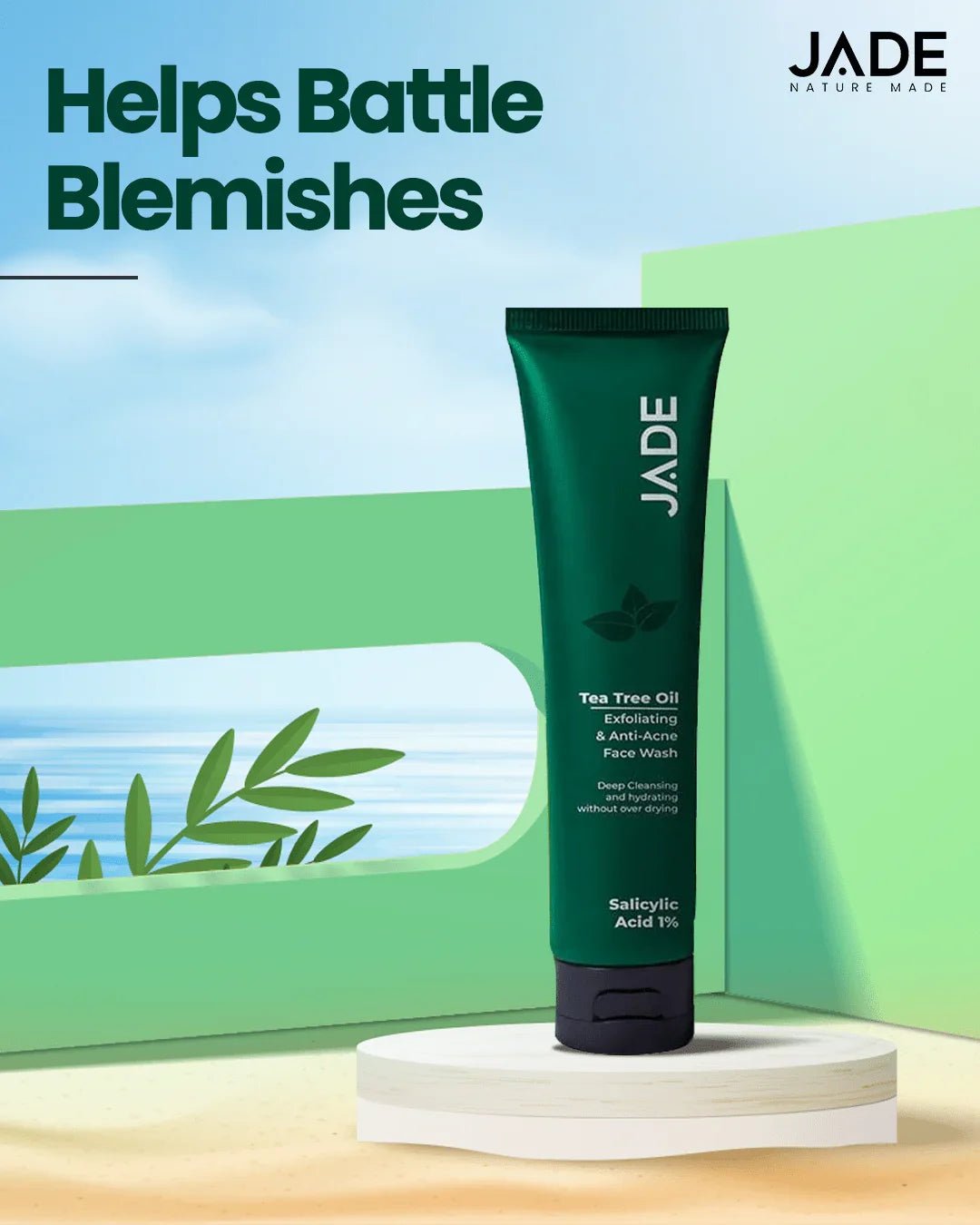 Jade Tea Tree Oil Facewash: A Natural Solution for Acne-Prone Skin in Pakistan - JADE