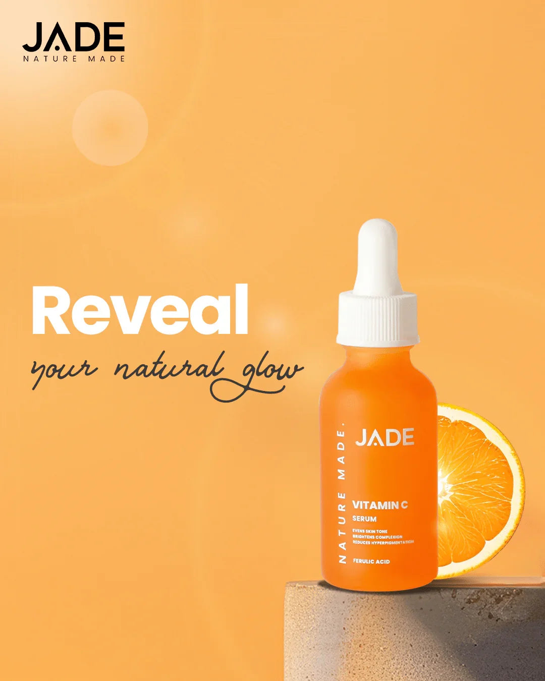 Reveal Your Natural Glow: Why JADE Vitamin C Serum is a Must-Have in Your Skincare Routine - JADE