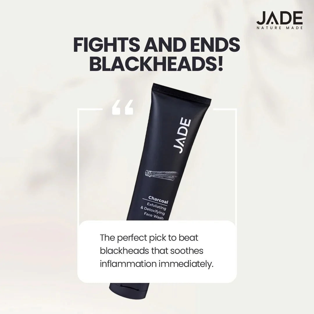 Unlock Clear, Glowing Skin with Jade Charcoal Facewash: The Ultimate Detoxifying Powerhouse - JADE