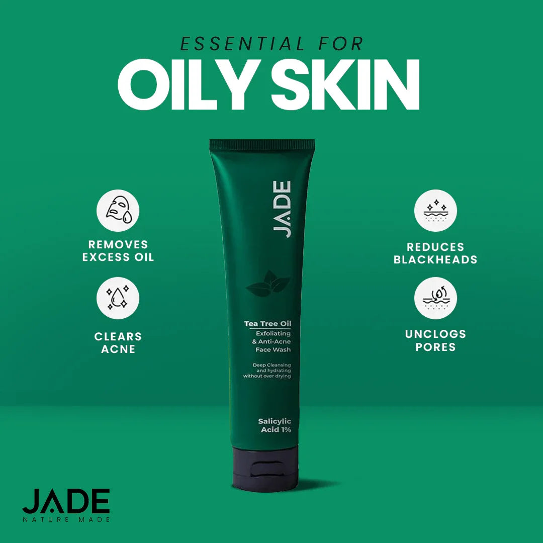 Unlock Clearer Skin with Jade Tea Tree Facewash - JADE