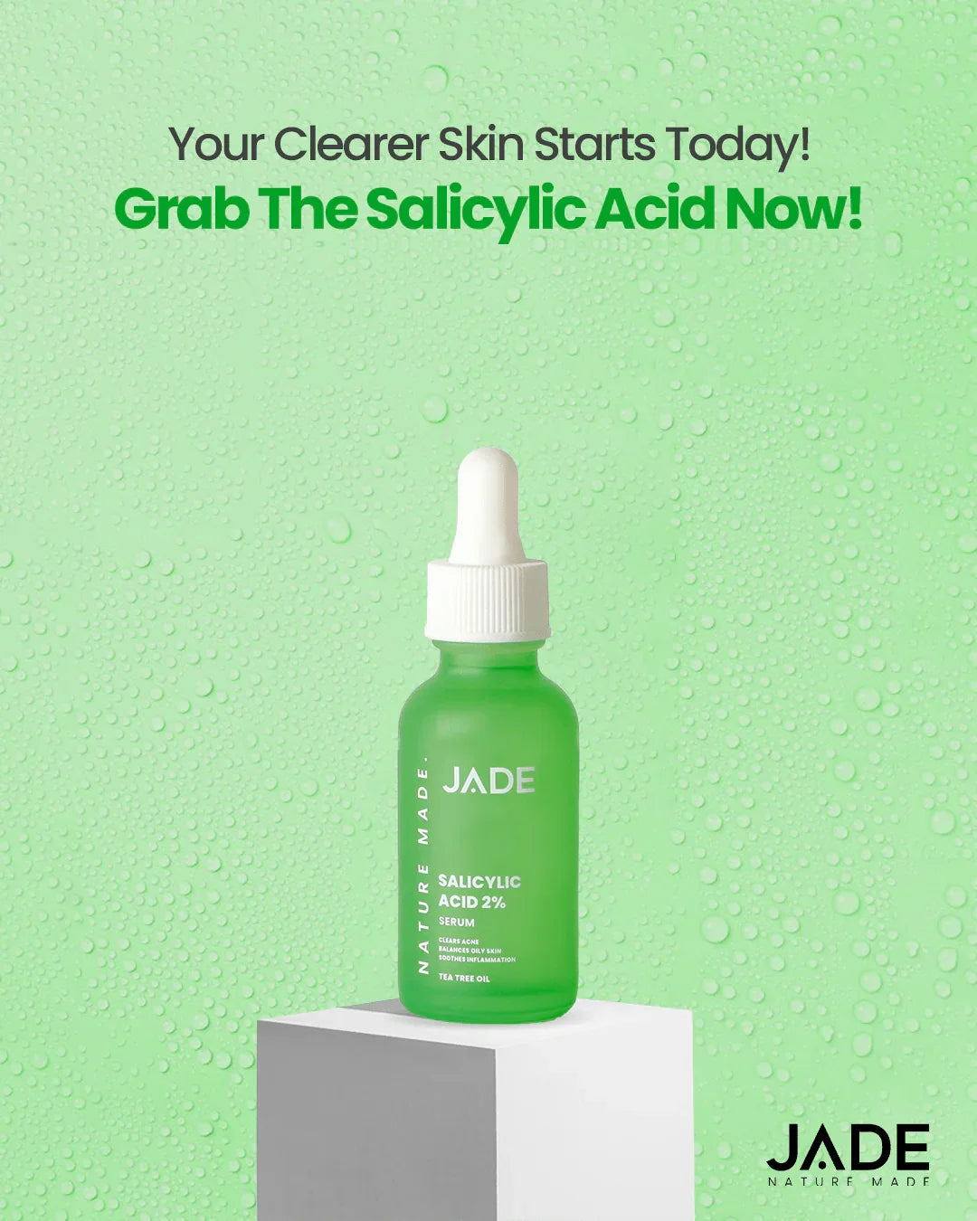 Your Secret to Clear Skin: Discover the Power of JADE Salicylic Acid Serum - JADE