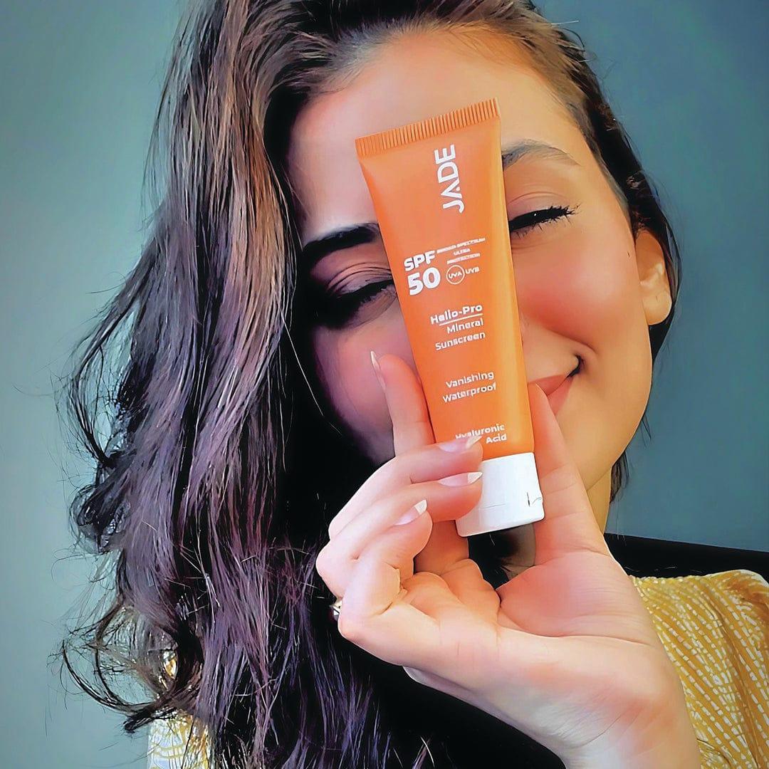 Buy Best Jade Mineral Sunscreen Helio Pro SPF50 Online In Pakistan - JADE